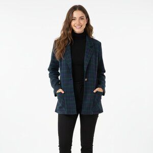 Vintage Cricket Lane Plaid Blazer Jacket | Made in USA | Blackwatch Tartan